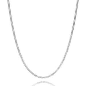NWT Fashion Women's Unisex 925 Sterling Silver Curb Chains 2MM
